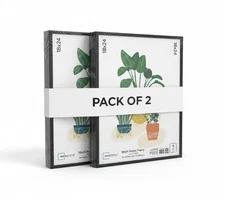 2 pk Mainstays 18x24 Basic Black Poster Frame, Wall Art Vertical Horizontal,