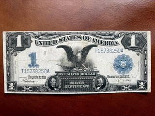 1899 $1 Silver Certificate Black Eagle VF