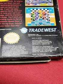 Gioco vintage originale Nintendo NES Danny Sullivan's Indy Heat con scatola originale 1992