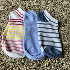 Women's Decorative Socks No Show Set of Three Brand New