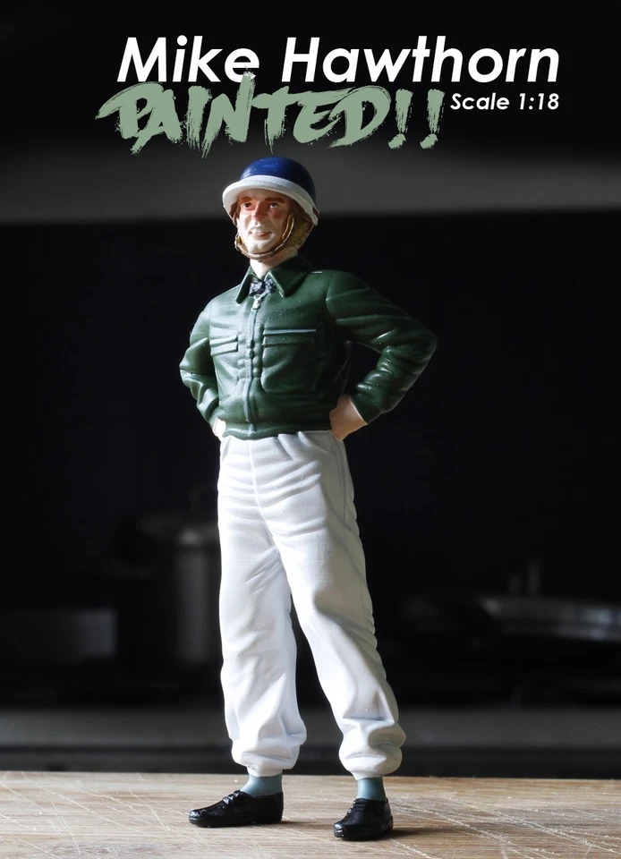 1/18 FIGURE MIKE HAWTHORN PAINTED FOR CMC EXOTO SPARK  1:18 - Imagen 4 de 4