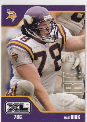 2002 UPPER DECK XL MATT BIRK MINNESOTA VIKINGS #260 NFL FOOTBALL z7329-9