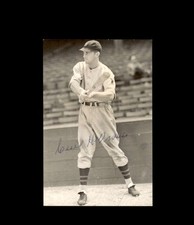 Cecil Travis Signed Photo Postcard Washington Senators Autographed