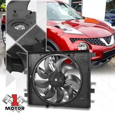 OE Style Radiator Cooling Fan Assembly for 11-17 Nissan Juke 1.6L L4 4Cyl Engine