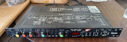 Vintage Electra EP-500 Dual Digital Delay 14-Bit Rack Effect Japan Parts Repair