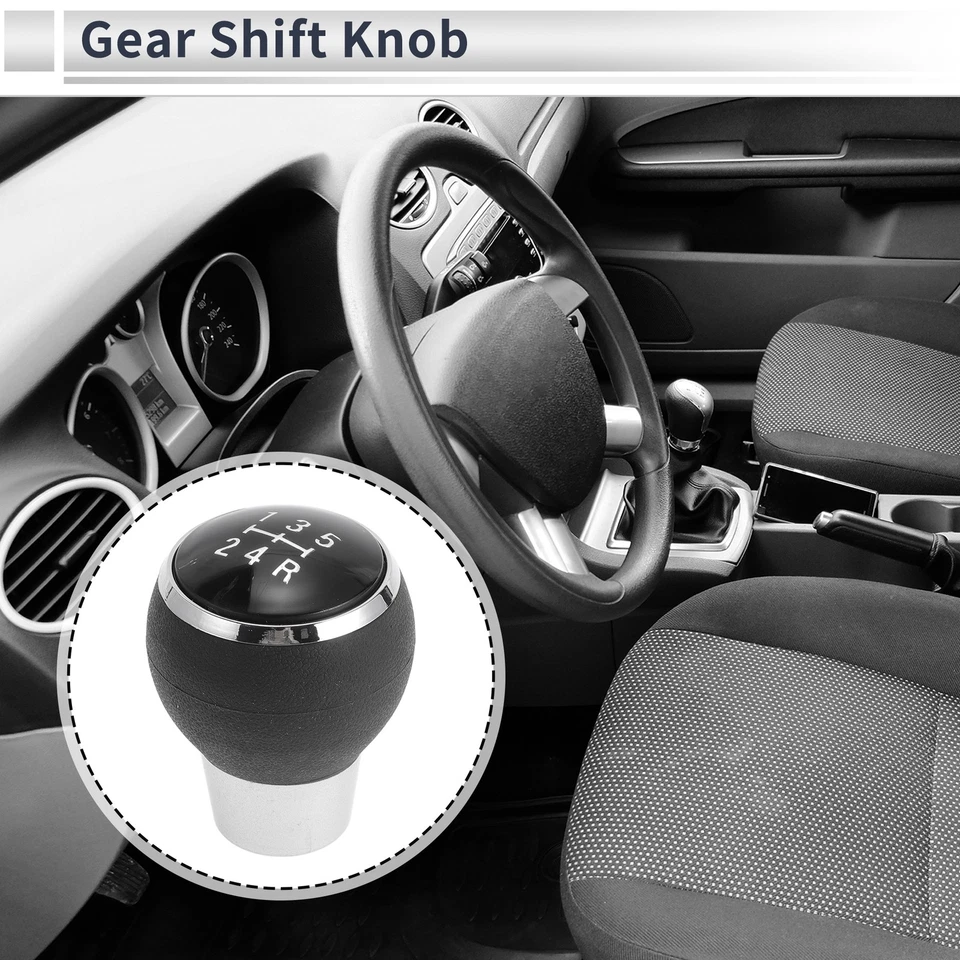 Perilla de cambio manual de 5 velocidades para Mitsubishi ASX 2013-2015 plástico negro Foto 2 de 4