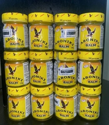 Aboniki Balsam lindert Schmerzen, Schmerzen, Erkältung -25g- (x 12 im Pack) Ablaufdatum 2028