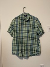 Hunt Club Men s Button Down Plaid Shirt Size L