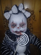 "Sasha" One Of a Kind Cute and Creepy Baby Clown Doll