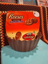 Reese's Peanut Butter Cups Advertising Store Display HALLOWEEN Christmas shelf 