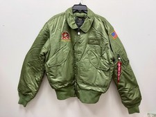 NEW ALPHA INDUSTRIES CWU-45/P FLIGHT MENS JACKET NYLON SAGE GREEN - SIZE XL