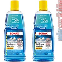 Sonax Antifrost&Klarsicht Konzentrat 2X 1L Scheiben Frostschutz Scheibenreiniger