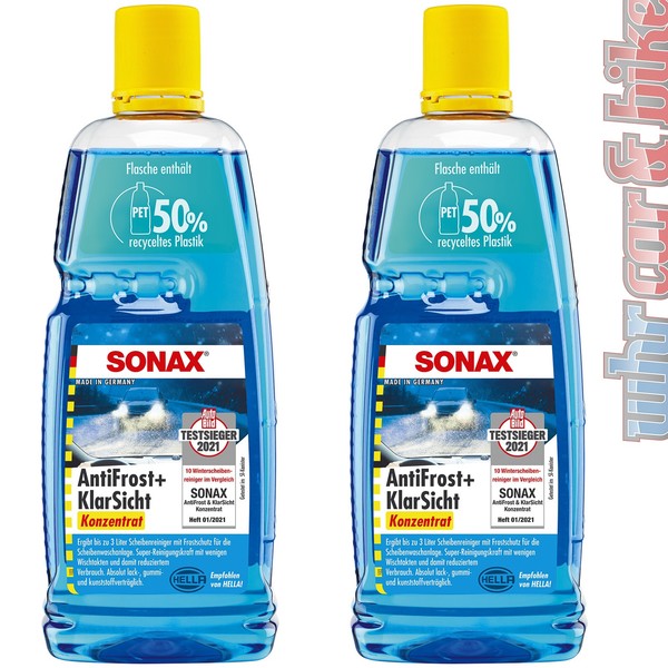 Sonax Antifrost&Klarsicht Konzentrat 2X 1L Scheiben Frostschutz Scheibenreiniger-image