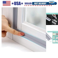 Draft Stopper Sweep, Door Weatherproofing Stripping, Window Seal Strip Self-a...