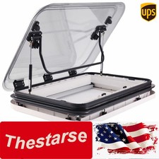 700x500mm Caravan Skylight RV Roof Window Motorhome Venting Hatch w/LED Light
