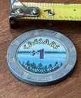 Vintage Caesars Lake Tahoe, Nevada Poker Gaming Casino $1 Chip — photo 4