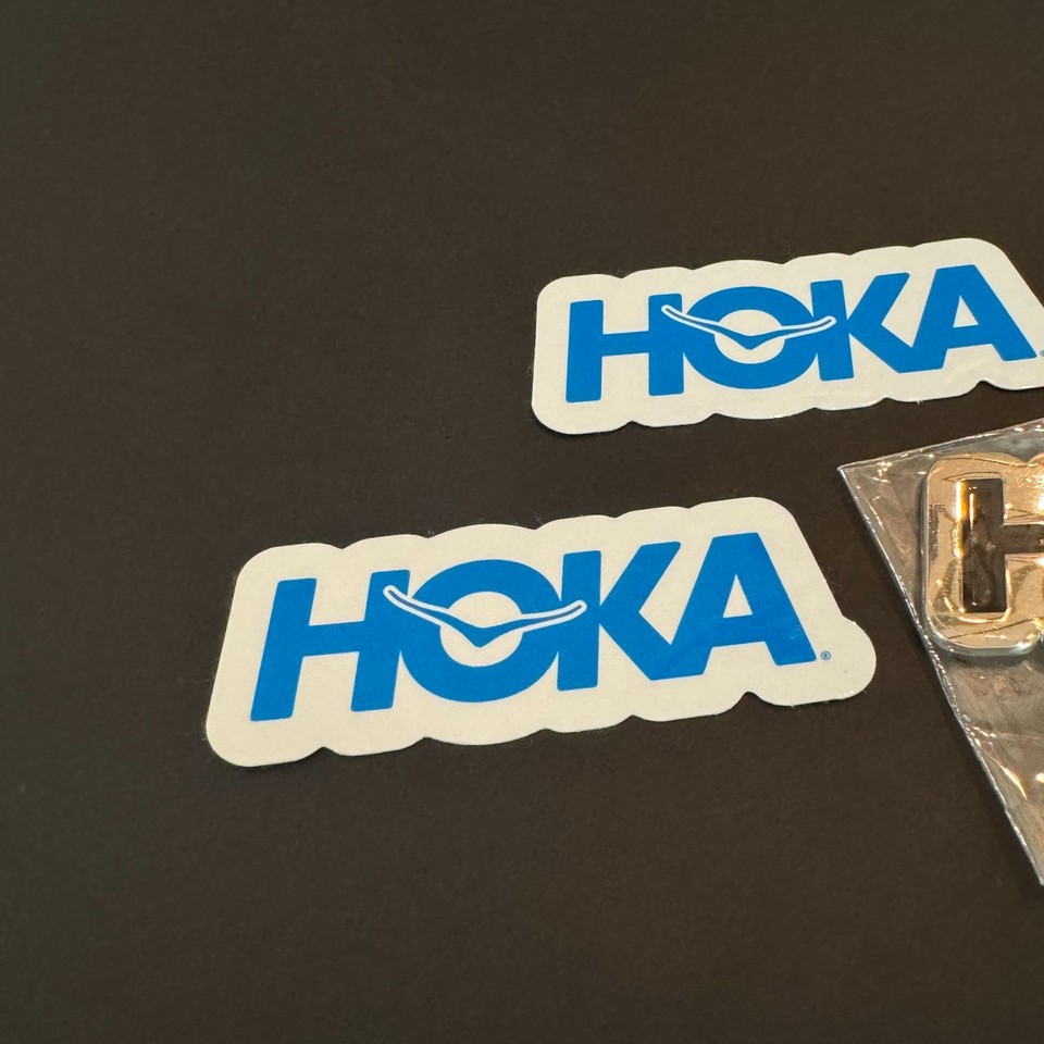 HOKA Blue Logo 2 Stickers & Metal Logo Keychain Set Brand New | eBay