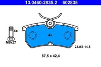 Bremsbelagsatz Scheibenbremse Hinterachse FüR Ford Fiesta V Stufenheck VI Focus