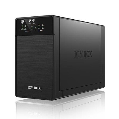 Icy Box IB-RD3620SU3 Externes 2-fach RAID Gehäuse für 3,5'' (8,9 cm) SATA HDD (bi