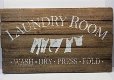 Hobby Lobby Wooden Laundry Room sign rustic farmhouse home decor gift 24x14