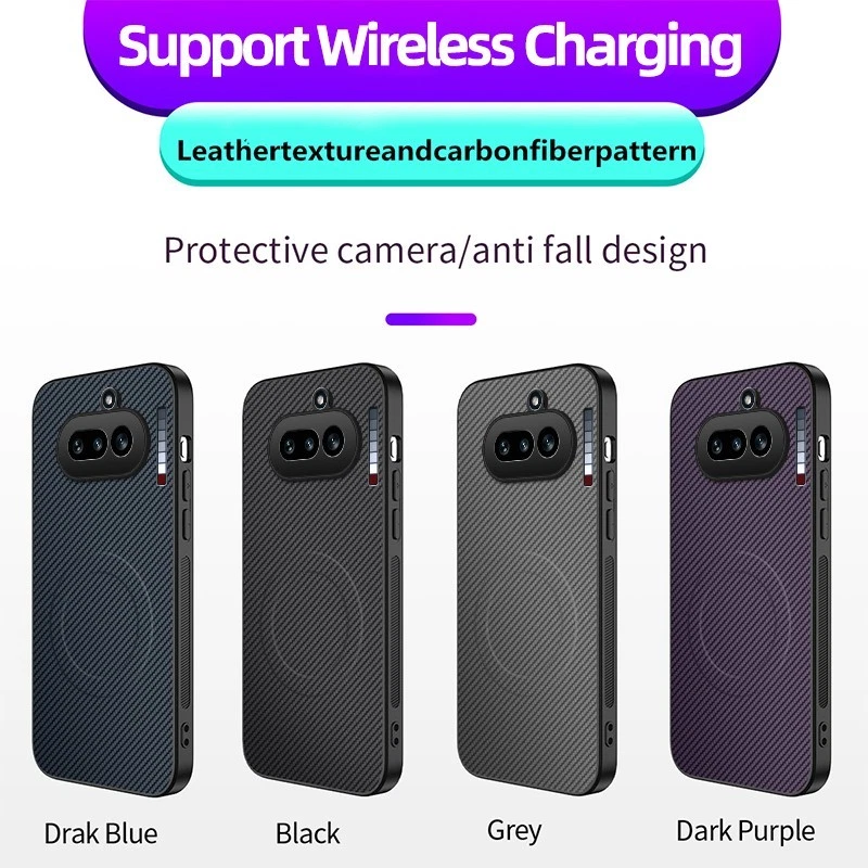 For Nothing Phone 4a 3a Pro , 4a , 3a Lite Carbon Fiber Skin Magnetic Case - Picture 12 of 24