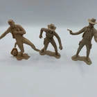 Vintage Marx Plastimarx Cowboy Beige 5-1/2" Tall Plastic Figure Figurine Lot