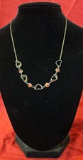 Light Necklace With Heart Pendants
