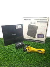 NETGEAR AC1600 Wifi Cable Modem Router C6250 - Black (C6250-100NAS) Open Box