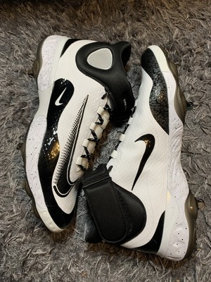 Nike Alpha Huarache Elite 4 Mid OREO Baseball Cleats Size 16 NEW FD2744-107 RARE