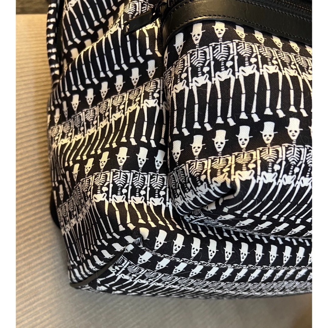 Authentic SAINT LAURENT Skull Pattern Canvas Back… - image 12