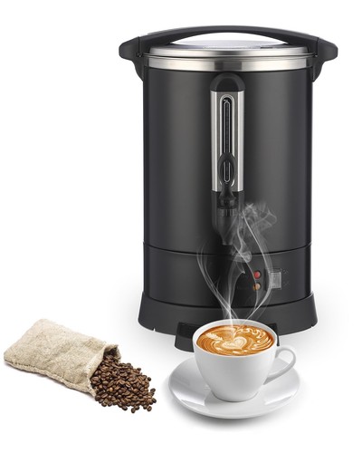 Commercial Coffee Maker 120 Cup, Double Layer Stainless Steel Coffee Urn 18L/...