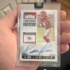 Rashee Rice RC Auto /75 2023 Contenders Rookie Ticket Chiefs On Card 🔥
