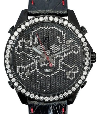 Jacob & Co. Five Time Zone JCSKULL18BC Herrenuhr 47 mm Diamantschädel