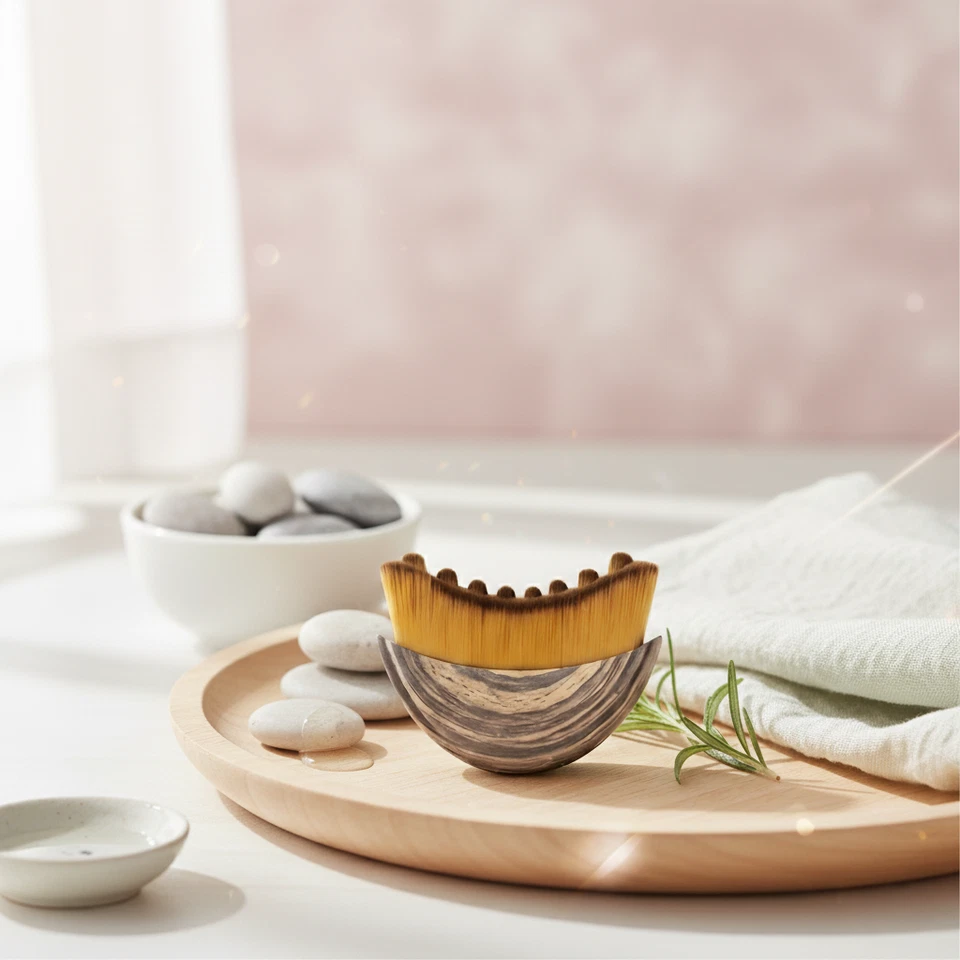 Cepillo facial de contorno linfático de 2 piezas, masajeador de drenaje linfático de Glowiex Foto 4 de 4