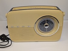 Bush TR82  Retro Portable Radio Cream FM/MW/LW Mains or Battery Tested Working