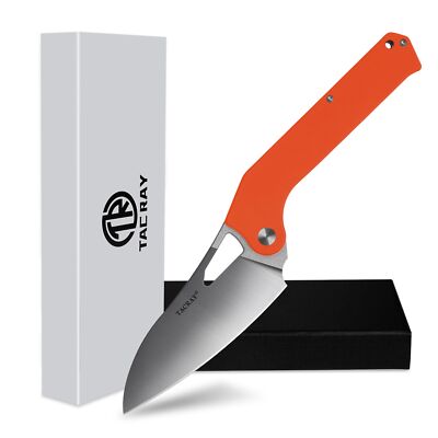 Folding Kitchen Chef Knife 4.4'' Foldable Camping Knife With C Vg10 Stainless Ste