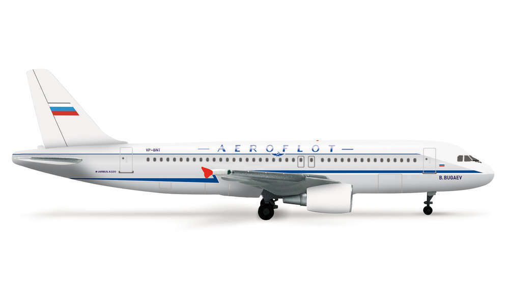 Airplane Herpa Wings 1/500 Aeroflot Retrojet Airbus A320 525930 | eBay