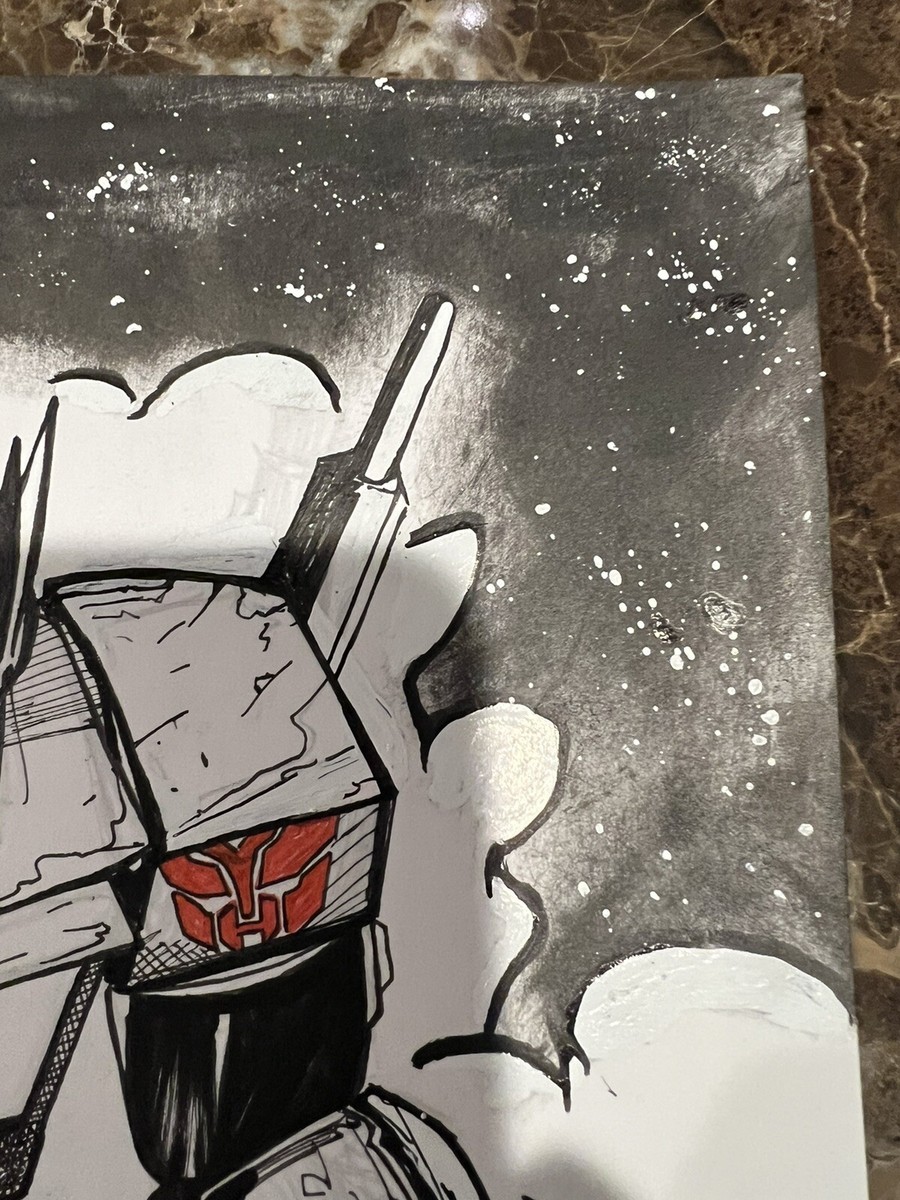 Original Transformers Optimus Prime Sketch by Jeff Tae 9x12 Board