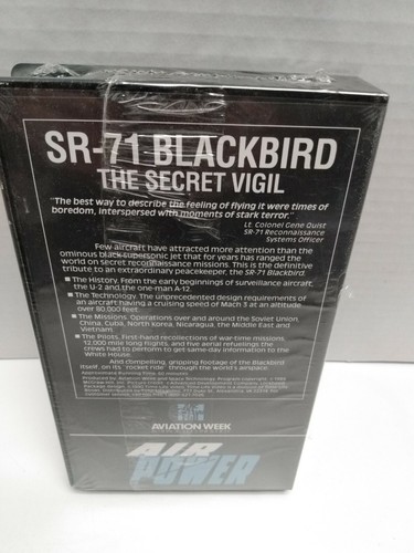 NEW Vintage SR-71 Blackbird AIR POWER VHS Tape Time Life 1990 - Picture 2 of 4