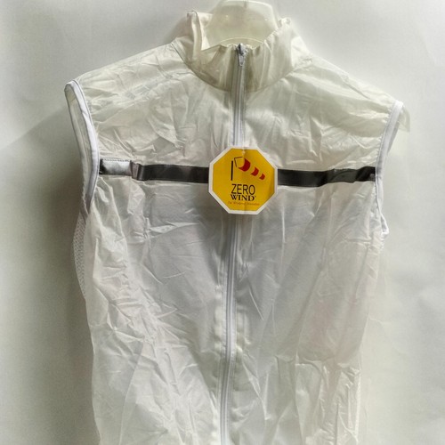 Gilet Ciclismo Antivento Strada Gravel Bicicletta Da Corsa Zerowind XS Bianco - Bild 3 von 4