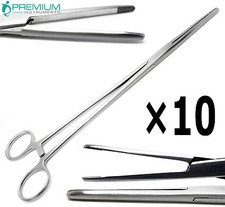 10  Surgical Kelly T/C Forceps 10" Straight Hemostat Veterinary UPGRADED Tools