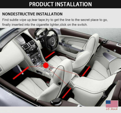 Luces Interiores De Coche, Tira De Luz LED RGB Para Coche, 5 En 1, Con