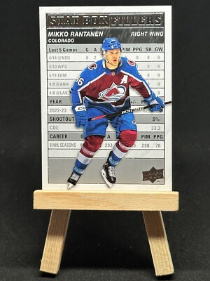Mikko Rantanen 2023-24 Upper Deck Series 1 #SB-18 Stat Box Fillers Avalanche