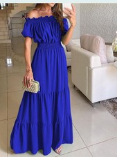 Casuales Elegante De Verano Encaje Largos Vestidos Ropa De Moda Para Mujer Dress