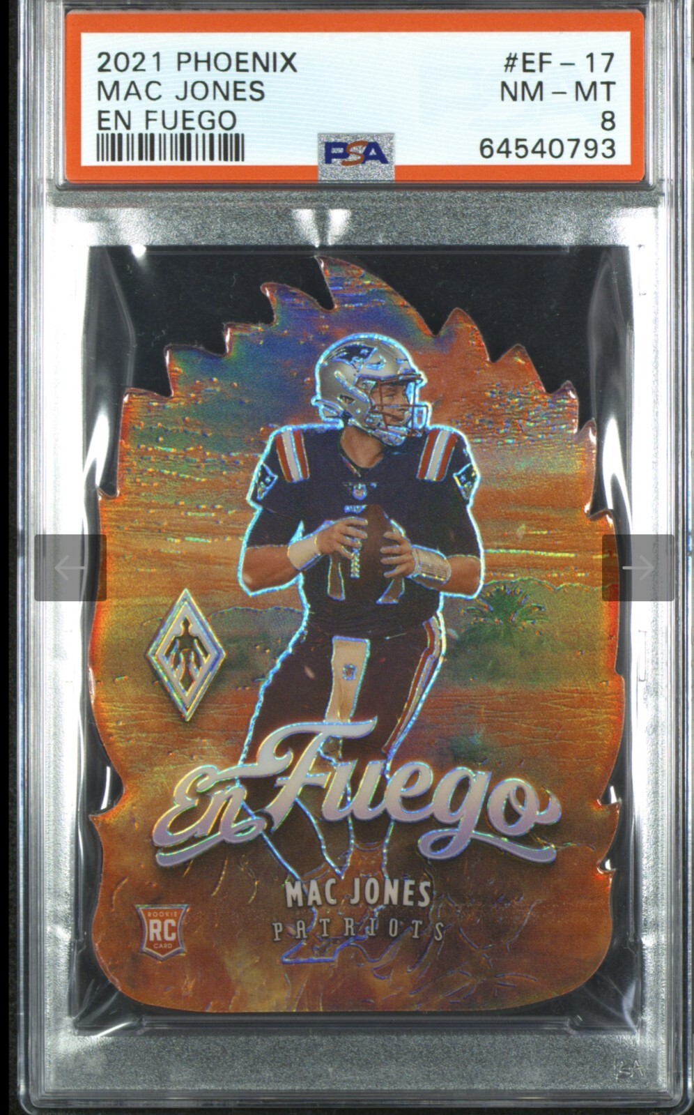 Mac Jones Panini Phoenix EN Fuego #EF17 Base