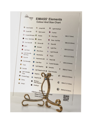 1440 x EIMASS  7767 Range Hot Fix Crystals - Flat Back Iron on Glass Gems