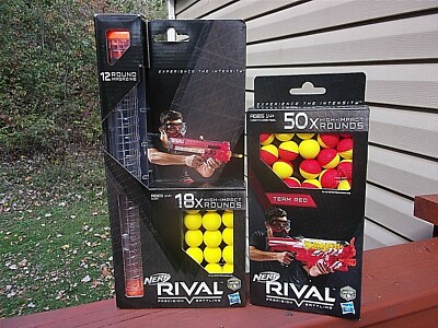Nerf Rival Precision Battling 12 Round Magazine 18 High Impact Rounds + 50 Round
