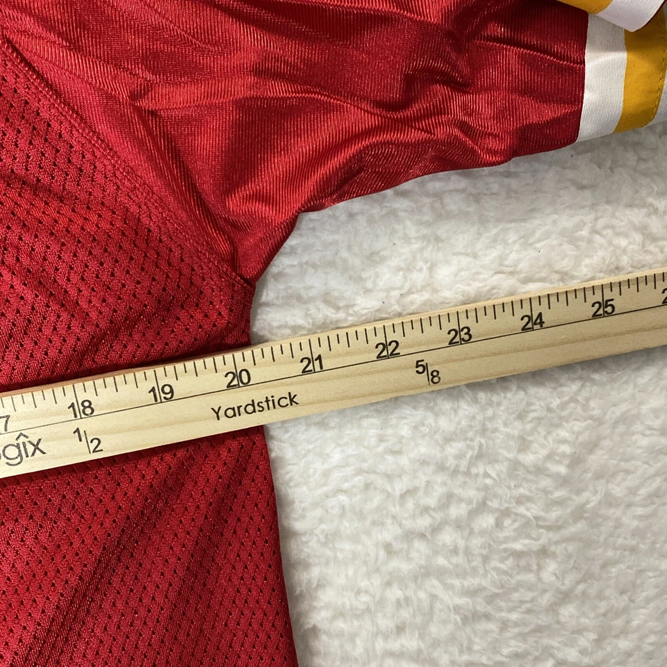 Camiseta de fútbol Reebok NFL Priest Holmes #31 Kansas City Chiefs roja talla JOUTH XL Foto 4 de 4