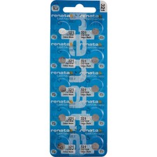 10 x Renata 321 Watch Batteries, 0 MERCURY equivalent SR616SW, Swiss Made
