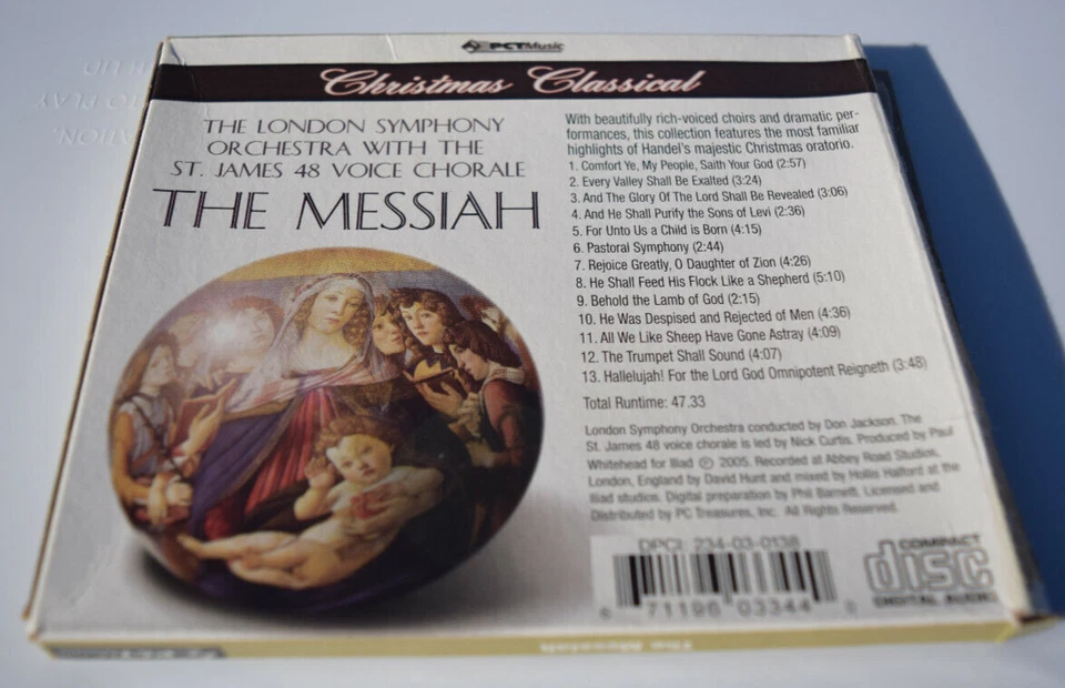 Christmas Classical The Messiah Music CD London Symphony Orchestra  Foto 2 de 4
